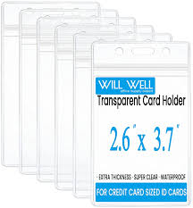Lisol ekg cardiac badge card 3 card set, stemi badge card ekg telemetry interpretation badge buddy, nurse 12 lead ecg rate pocket cards, nursing cheat sheet with ekg ruler measurement, double sided. Amazon Com 6 Pcs Extra Thick Id Card Badge Holder Vertical Clear Pvc Card Holder With Waterproof Resealable Zip Type 2 6 3 7 Inches Inner Size Office Products