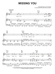 The song was nominated for the 1985 best. John Waite Missing You Sheet Music Pdf Notes Chords Pop Score Piano Vocal Guitar Download Printable Sku 26072