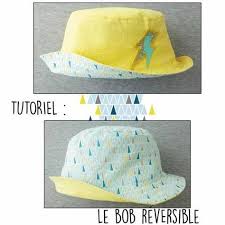 Tuto Gratuit Bob Reversible Chapeau Bebe Garcon Bob Enfant Projets De Couture Bebe