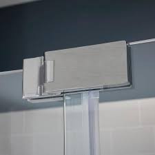 Complete home concepts can transform a simple bathroom into a luxurious spa with both custom and standard layouts. Foremost Lagoon 60 In W X 74 In H Frameless Pivot Door And Panel Shower Door In Brushed Nickel Slgdp6074 Cl Bn The Home Depot