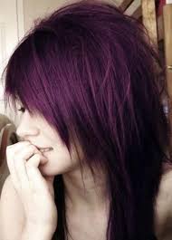 Imágenes de color de cabello. Colores De Cabello Morado Pelo De Color Purpura Peinados Emo