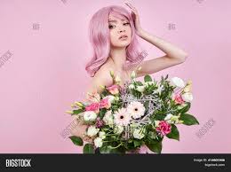 Big, small, tall or a certain color and leave it in her expert hands. Woman Colored Pink Image Photo Free Trial Bigstock
