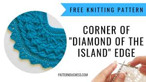 Make with lion brand vanna's choice. Corner How To For Cable And Lace Edging Knitting Blog Pattern Duchess