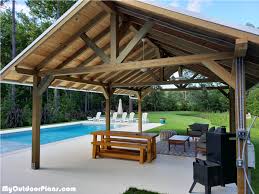 16x24 Pavilion Plans Finished Product Backyard Pavilion Pavillion Backyard Pavilion Plans