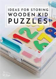 I started with organizing the games and moved on to the movies. Ideas For Storing Wooden Kid Puzzles The Homes I Have Made
