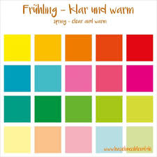 Fruhling 4er Farbtypen Fruhlingsfarben Fruhlings Typ