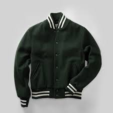 Black And White Varsity Jacket Outfit Hillflint X Golden Bear Varsity Bomber Green Soft Grunge Outfits Mens Outdoor Jackets Aesthetic Clothes