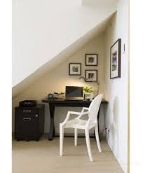 Small Office Decorating Tips Another Smart Use Of Under Stair Space The Mini Office Smar Contemporary Home Office Home Office Furniture Small Space Office