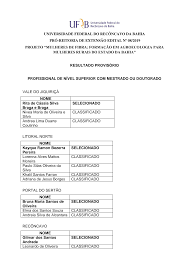 UNIVERSIDADE FEDERAL DO RECÔNCAVO DA BAHIA PRÓ-REITORIA DE EXTENSÃO EDITAL  Nº 08/2019 PROJETO “MULHERES DE FIBRA: FORMAÇ