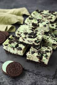 Mint Oreo Cheesecake Bars Dessert Now Dinner Later