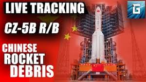 The chinese long march 5b rocket currently falling back to earth from space is expected to land sometime this weekend, 16 hours either side of 11:43 p.m. 3koo4qpswisdfm