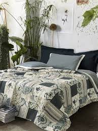 Marrone, grigio, panna come da foto. Trapunta Estiva Matrimoniale 270x270 Cotone 100 Stampa Cannes