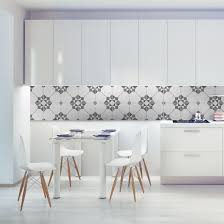 The materials for kitchen backsplash is usually made of ceramics which is easy to clean. Kitchen Backsplash Decor Ceramic Tiles Moonwallstickers Com