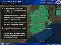 This opens in a new window. Heavy Rain Pounds Greater Houston Flash Flood Watch In Harris County Houston Public Media