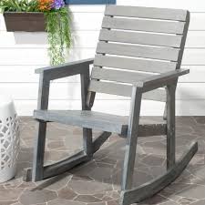 Ash Gray Wood Outdoor Rocking Chair Rocking Chair Porch Patio Rocking Chairs Wood Rocking Chair