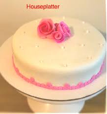 Layer it with a thick white icing and make the simple pattern at the sides. Cake Gallery Houseplatter