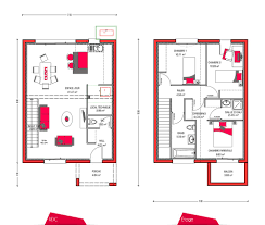 Couleurs Villa Vous Propose La Villa Soren Moderne Contemporaine Cette Maison Est Ideale P Plan De Maison Mitoyenne Plan Maison 100m2 Plan De Maison A Etage