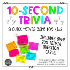 While many families are involved in organized sports,. Kids Trivia Printable Version By Thinking Outside The Lines Tpt