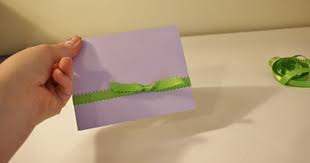 Merry christmas ribbon 16mm x 1m cut piece for card making gift wrapping bows. Tricks How To Put Ribbon On Cards Card Tutorials Card Making Techniques Cards