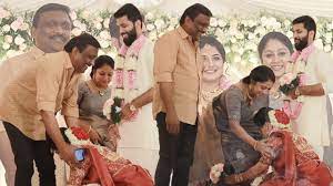 Raksha Receiving Blessings From Chippy And Her Husband Ranjith | Raksha  Rajan Wedding Video - YouTube
