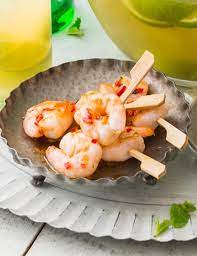 Chilli And Lime Prawn Mini Skewers Recipe Buffet Food Recipes Christmas Party Food