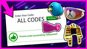 Once you enter the code, you will need to go into your inventory and go to the exact area of where the item will be equipped. All Roblox Promocodes 2014 2021 Youtube