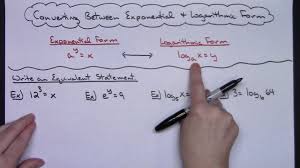 Converting Between Exponential Form And Logarithmic Form Exponential Email Subject Lines Calculus