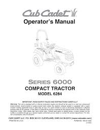 Cub Cadet 6284 Lawn Mower User Manual Manualzz Com