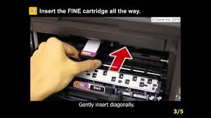 In canon printers, blank page printing is a prevalent issue. Pixma Mx490 Installing The Fine Cartridges Youtube