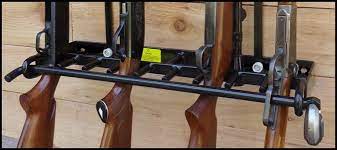 With this wall mountable gun rack you can hold 6 guns together side by side in a different way and look. Locking Gun Racks Wall Mount Shotgun Rifle Racks Pistol Rack