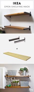 Get Budget Friendly Open Shelving Using Ikea S Granhult Brackets Sammy On State Ikea Shelves Ikea Diy Diy Ikea Hacks