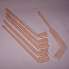 Natural Diy Wooden Toy Mini Set Of 5 Hockey Player Sticks With Etsy Hockey Stick Crafts Goalie Stick Hockey Crafts