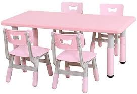 Kids love creating so with the new contemporary childrens table and chair set, they can do it in style. Children S Study Desk Kids Children Table And Chair Set Adjustable Height Rectangular Activity Toddler Dining Table Study Table And Chair Table And Chair Sets