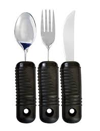 And yes, we could have made it prettier and. 3 Piece Super Easy Grip Flatware Set Bendable Built Up Fork Knife And Spoon Utensil Set Everyday Essentials Products Utensil