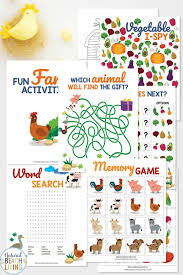 Playful learning is so important for our kindergarten brains are still developing. Farm Printables For Preschool And Kindergarten Natural Beach Living