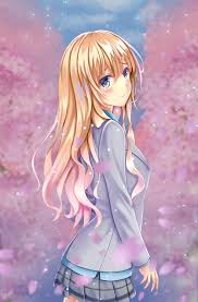 Only the girls face is in focus. Anime Girl With Blonde Hair Wallpapers Wallpaper Cave