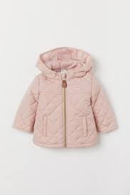 Quilted Jacket Powder Pink Kids H M Us 1 Baby Girl Clothes Winter Toddler Girl Jackets Baby Girl Jackets