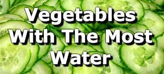 17 vegetables highest in water