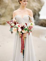 Your romantic ceremony on the beach is really happening! Gallery Crescent Bouquet For Fall Beach Weddings Deer Pearl Flowers
