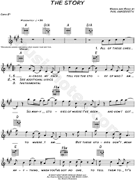 We did not find results for: Brandi Carlile The Story Sheet Music Leadsheet In A Major Transposable Download Print Sku Mn0095814