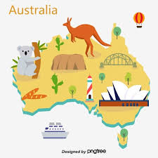 Simple Hand Drawn Map Of Australian Tourist Attractions Hand Drawn Map Drawn Map How To Draw Hands