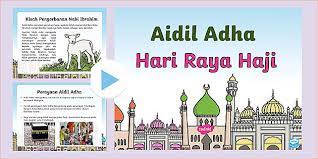 Selain hari raya idul fitri, umat islam juga memiliki hari raya idul adha 2020 atau 1441 h. Free Powerpoint Hari Raya Aidil Adha Teacher Made