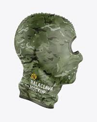 This is not a physical item that would be printed and shipped. Balaclava Mockup Side View In Apparel Mockups On Yellow Images Object Mockups Design Mockup Free Free Psd Design Free Packaging Mockup