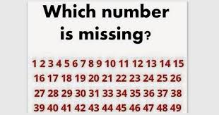 But don't peek until you make a guess! Which Number Is Missing Cool Brain Games
