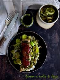 Saumon En Ecailles De Chorizo Sur Lit De Poireaux La Gourmandise Est Un Joli Defaut Saumon En Croute Saumon Poireaux