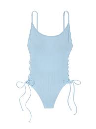 Bathing Suit Clipart Black And White Ribbed Lace Up One Piece Victoria Secret Swim Suits One Piece Vs Pink Swim