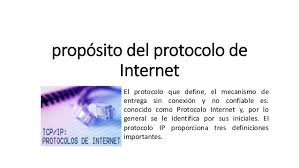 Kahn, en la década de 1970. Proposito Del Protocolo Ip