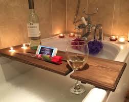 Give your candles a functional and fashionable place to live with candle holders of several varieties. Shower Bathtub Accessories Dark Grey Bath Rack Wooden Handmade Wine Glass Holder And Tablet Slot Bath Board Bathtub Caddies Trays
