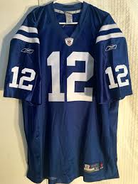 Nfl colts jersey super cute pink, female colts jersey (manning)! Reebok Authentic Nfl Jersey Indianapolis Colts Andrew Luck Blue Sz 52 Ebay