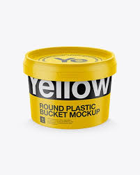 Round Plastic Bucket Mockup High Angle Shot In Bucket Pail Mockups On Yellow Images Object Mockups In 2020 Mockup Free Psd Mockup Mockup Downloads